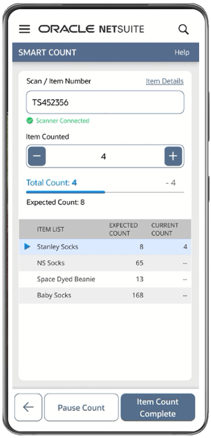 netsuite smart count